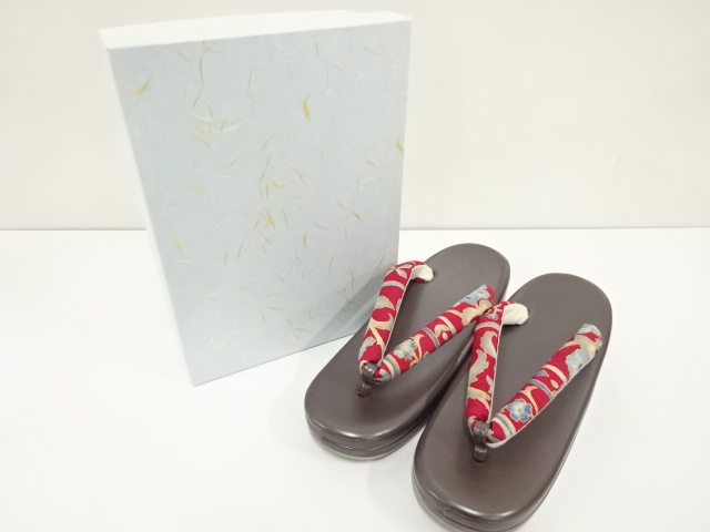 新品　未使用品　岡重　京友禅　鼻緒　草履(24センチ)